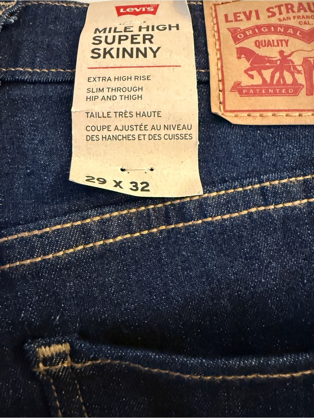 Levi's Women's Mile High Super Skinny Hyperstretch Jeans